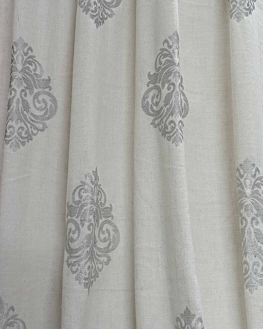 Calico Linen Blend Premium Heavy Drapery Fabric by Simran G Decor