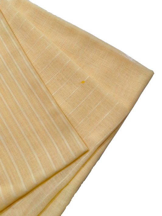 Linen Stripe Sheer Curtain Fabric by Simran G Decor